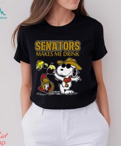 Snoopy Ottawa Senators Make Me Drinks Shirt