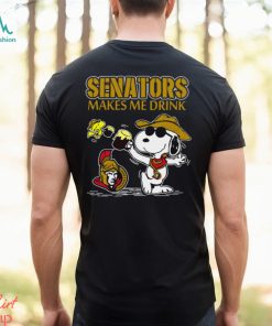 Snoopy Ottawa Senators Make Me Drinks Shirt