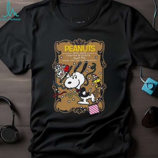 Snoopy Peanuts 73 Years 1950 2023 Thank You For The Memories Unisex T Shirt