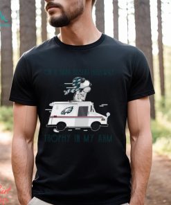 Snoopy Philadelphia Eagles on a dark desert highway trophy in my arm shirt