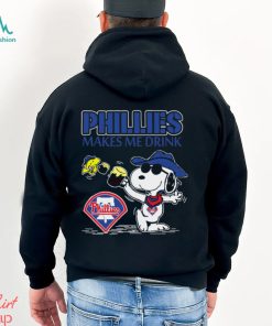 Snoopy Philadelphia Phillies Makes Me Drinks Shirt