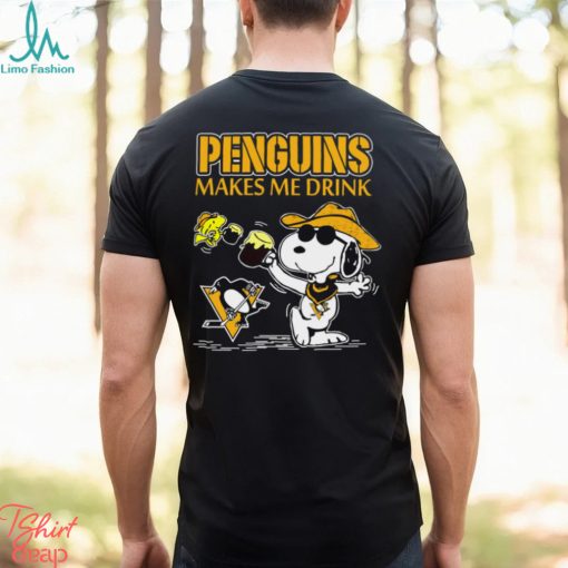 Snoopy Pittsburgh Penguins Make Me Drinks Shirt
