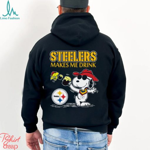 Snoopy Pittsburgh Steelers Make Me Drinks Shirt