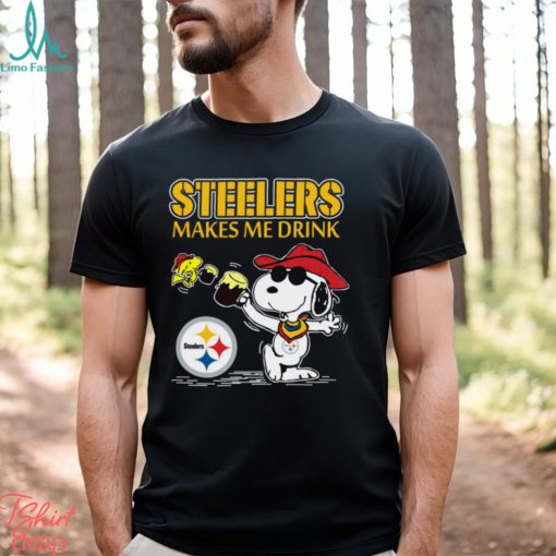 Snoopy Pittsburgh Steelers Make Me Drinks Shirt