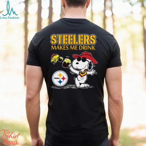 Snoopy Pittsburgh Steelers Make Me Drinks Shirt