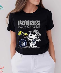 Snoopy San Diego Padres Makes Me Drinks Shirt