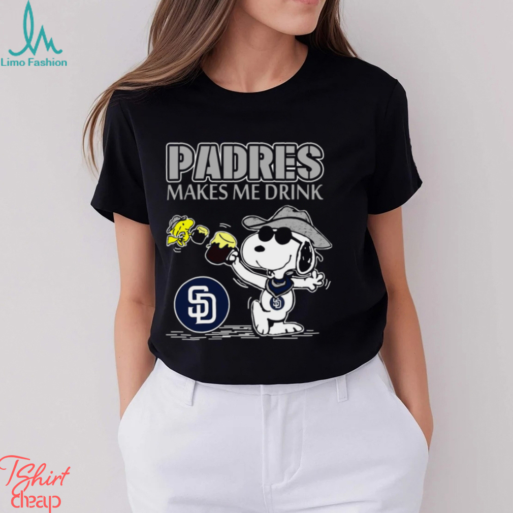 Snoopy San Diego Padres Makes Me Drinks Shirt Snoopy San Diego Padres Makes Me Drinks Shirt