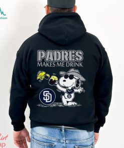 Snoopy San Diego Padres Makes Me Drinks Shirt