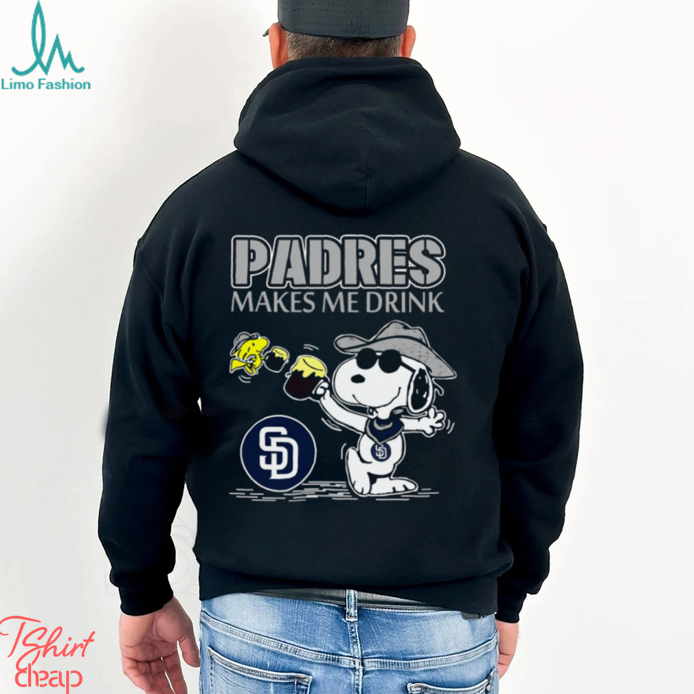 Snoopy San Diego Padres Makes Me Drinks Shirt Snoopy San Diego Padres Makes Me Drinks Shirt