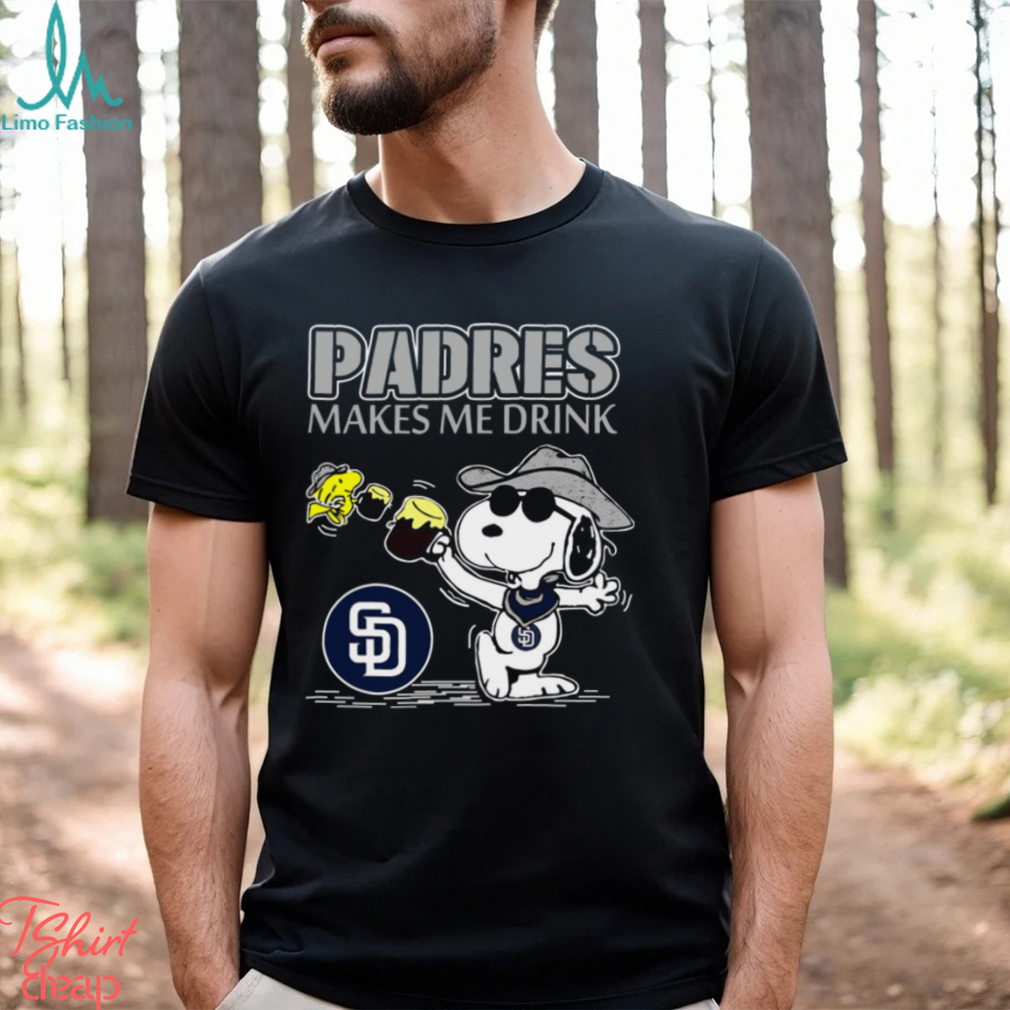 Snoopy San Diego Padres Makes Me Drinks Shirt Snoopy San Diego Padres Makes Me Drinks Shirt