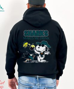 Snoopy San Jose Sharks Make Me Drinks Shirt
