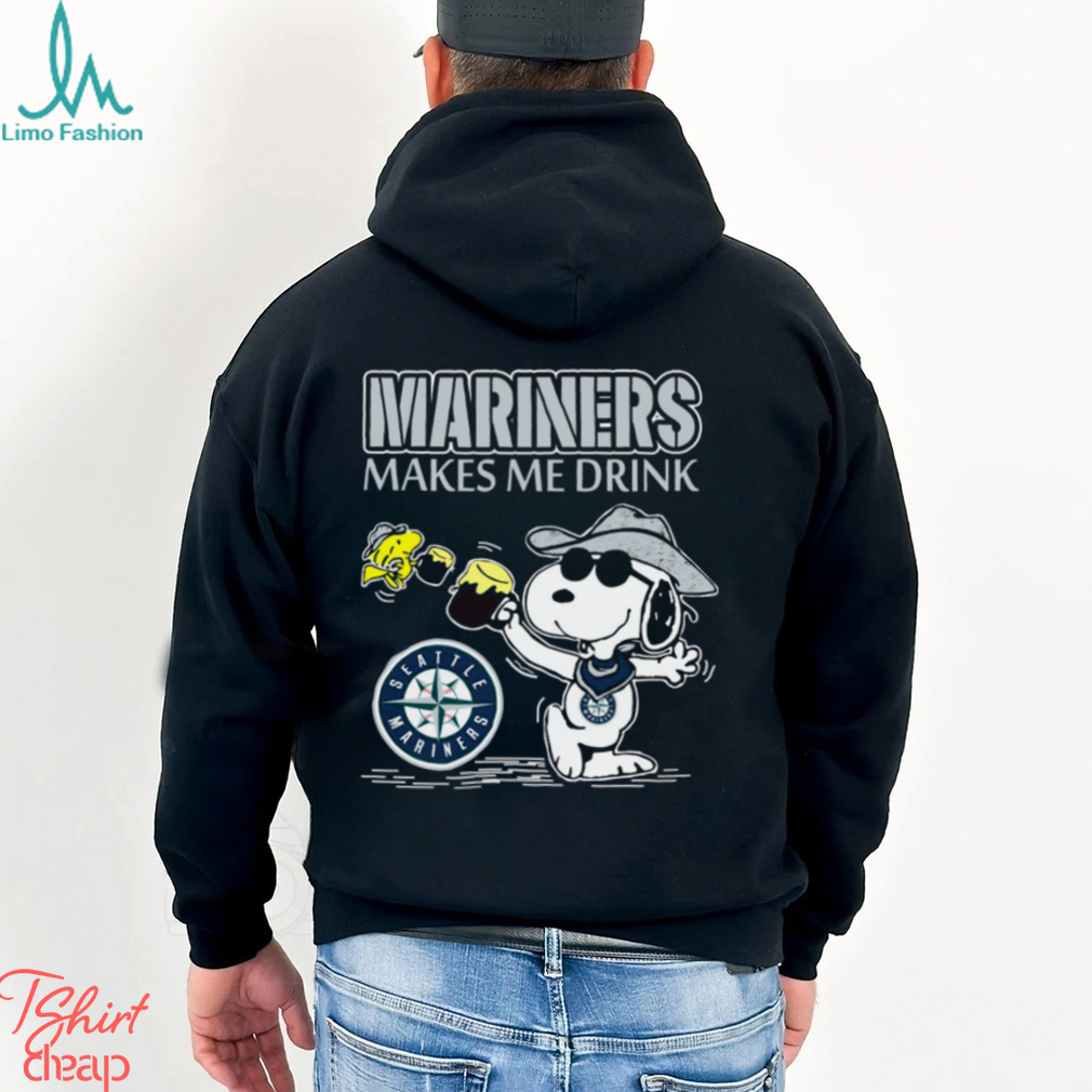 Snoopy Seattle Mariners Makes Me Drinks Shirt Snoopy Seattle Mariners Makes Me Drinks Shirt