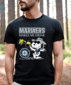 Snoopy Seattle Mariners Makes Me Drinks Shirt