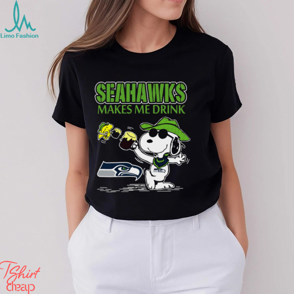 Snoopy Seattle Seahawks Make Me Drinks Shirt Snoopy Seattle Seahawks Make Me Drinks Shirt