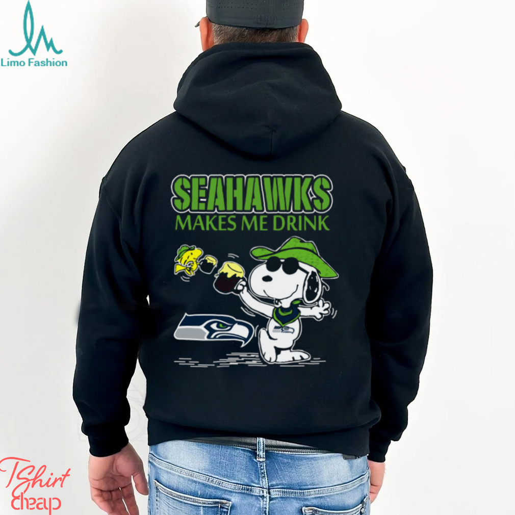 Snoopy Seattle Seahawks Make Me Drinks Shirt Snoopy Seattle Seahawks Make Me Drinks Shirt