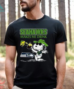 Snoopy Seattle Seahawks Make Me Drinks Shirt