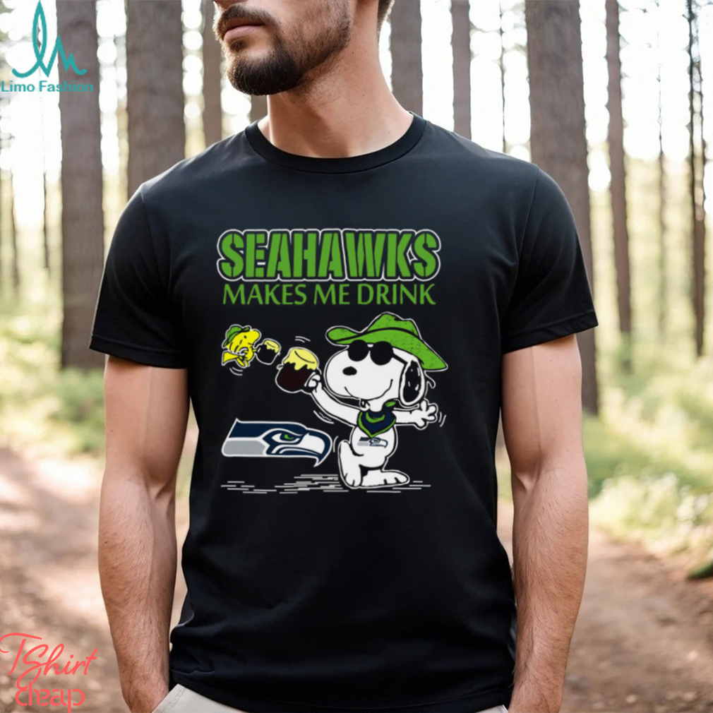 Snoopy Seattle Seahawks Make Me Drinks Shirt Snoopy Seattle Seahawks Make Me Drinks Shirt