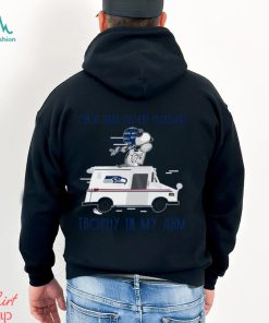 Snoopy Seattle Seahawks on a dark desert highway trophy in my arm shirt