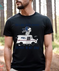 Snoopy Seattle Seahawks on a dark desert highway trophy in my arm shirt