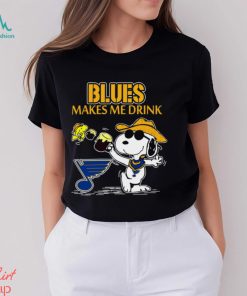 Snoopy St Louis Blues Make Me Drinks Shirt