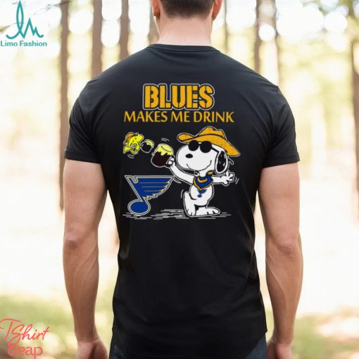 Snoopy St Louis Blues Make Me Drinks Shirt
