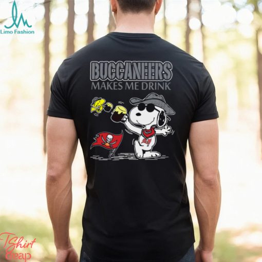 Snoopy Tampa Bay Buccaneers Make Me Drinks Shirt