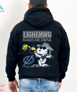Snoopy Tampa Bay Lightning Make Me Drinks Shirt