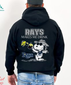 Snoopy Tampa Bay Rays Makes Me Drinks Shirt