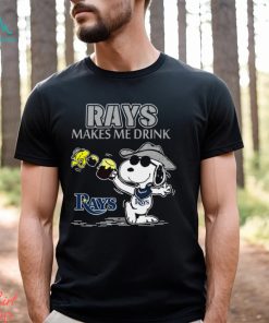 Snoopy Tampa Bay Rays Makes Me Drinks Shirt