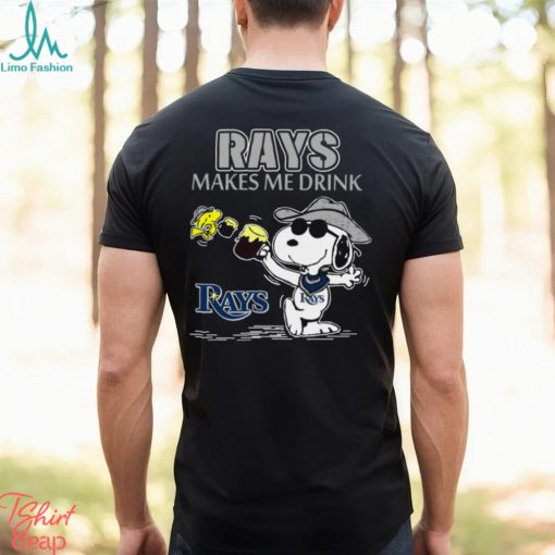 Snoopy Tampa Bay Rays Makes Me Drinks Shirt