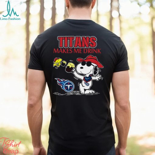 Snoopy Tennessee Titans Make Me Drinks Shirt