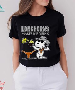 Snoopy Texas Longhorns Make Me Drinks Shirt