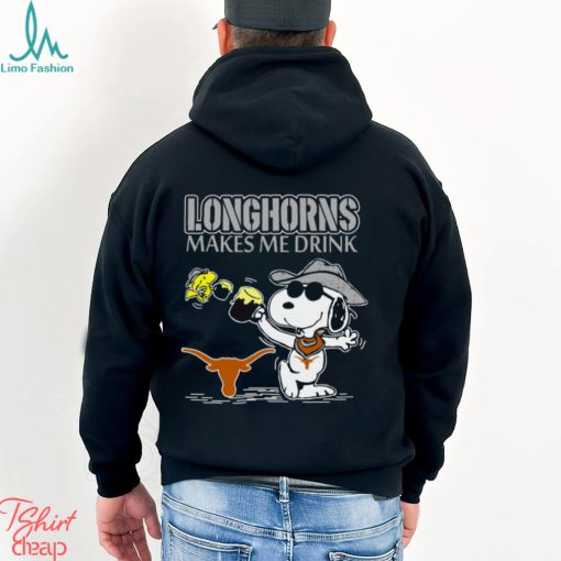 Snoopy Texas Longhorns Make Me Drinks Shirt