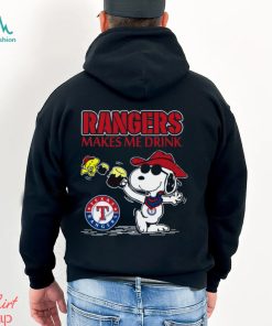 Snoopy Texas Rangers Makes Me Drinks Shirt