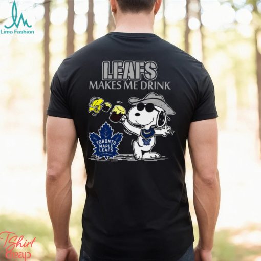 Snoopy Toronto Maple Leafs Make Me Drinks Shirt