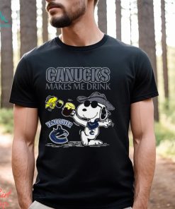 Snoopy Vancouver Canucks Make Me Drinks Shirt
