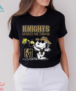 Snoopy Vegas Golden Knights Make Me Drinks Shirt