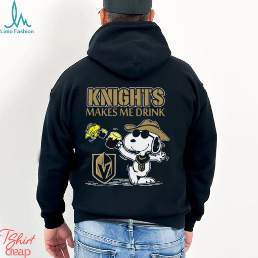 Snoopy Vegas Golden Knights Make Me Drinks Shirt
