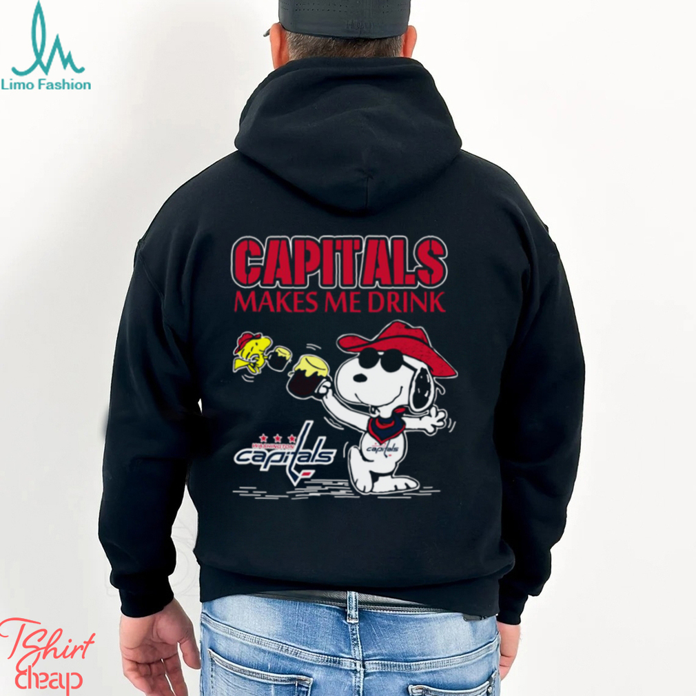 Snoopy Washington Capitals Make Me Drinks Shirt Snoopy Washington Capitals Make Me Drinks Shirt