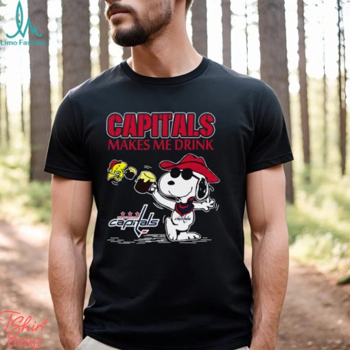 Snoopy Washington Capitals Make Me Drinks Shirt