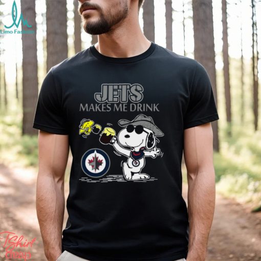 Snoopy Winnipeg Jets Make Me Drinks Shirt