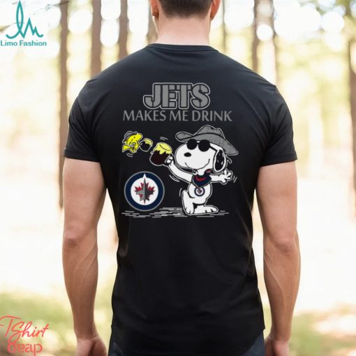 Snoopy Winnipeg Jets Make Me Drinks Shirt