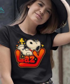Snoopy and Woodstock Peanuts lazy beagle shirt
