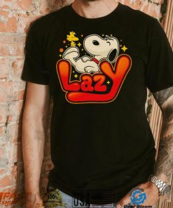 Snoopy and Woodstock Peanuts lazy beagle shirt