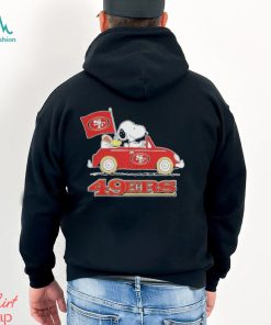 Snoopy and Woodstock Riding Car San Francisco 49Ers Super Bowl LVIII Shirt