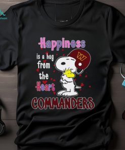 Snoopy and Woodstock happiness is a hug from the heart Washington Commanders shirt