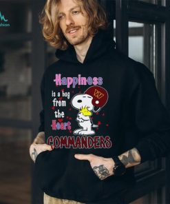 Snoopy and Woodstock happiness is a hug from the heart Washington Commanders shirt