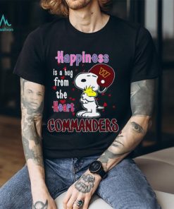 Snoopy and Woodstock happiness is a hug from the heart Washington Commanders shirt