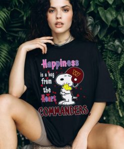 Snoopy and Woodstock happiness is a hug from the heart Washington Commanders shirt