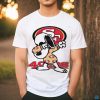Snoopy dabbing San Francisco 49ers football logo shirt